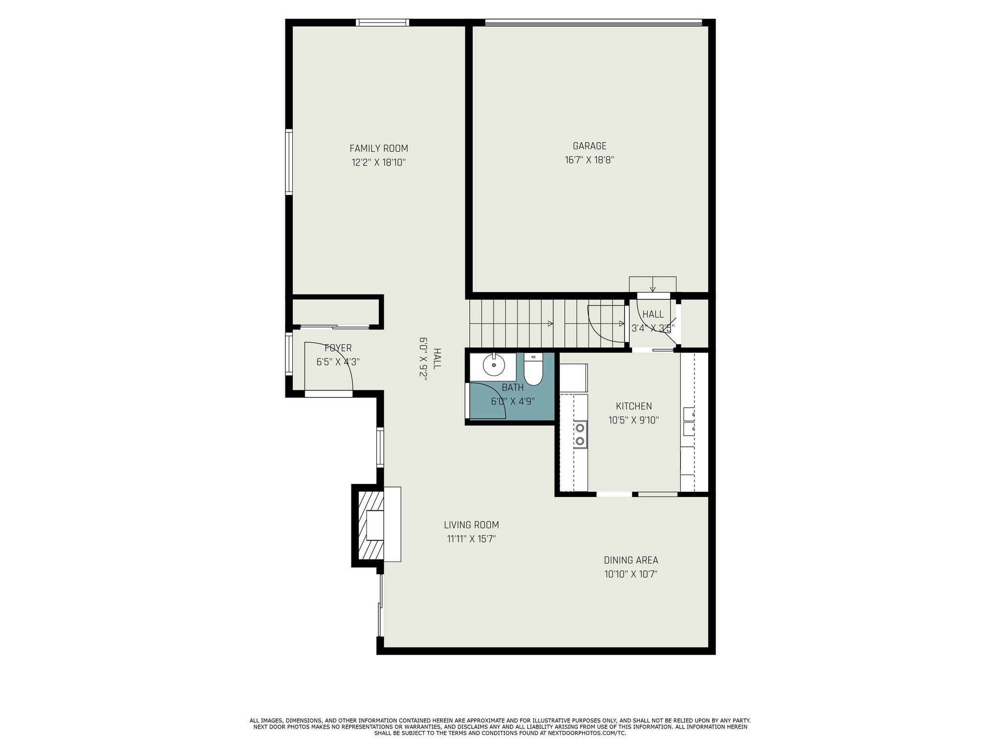 Entry level floor plan