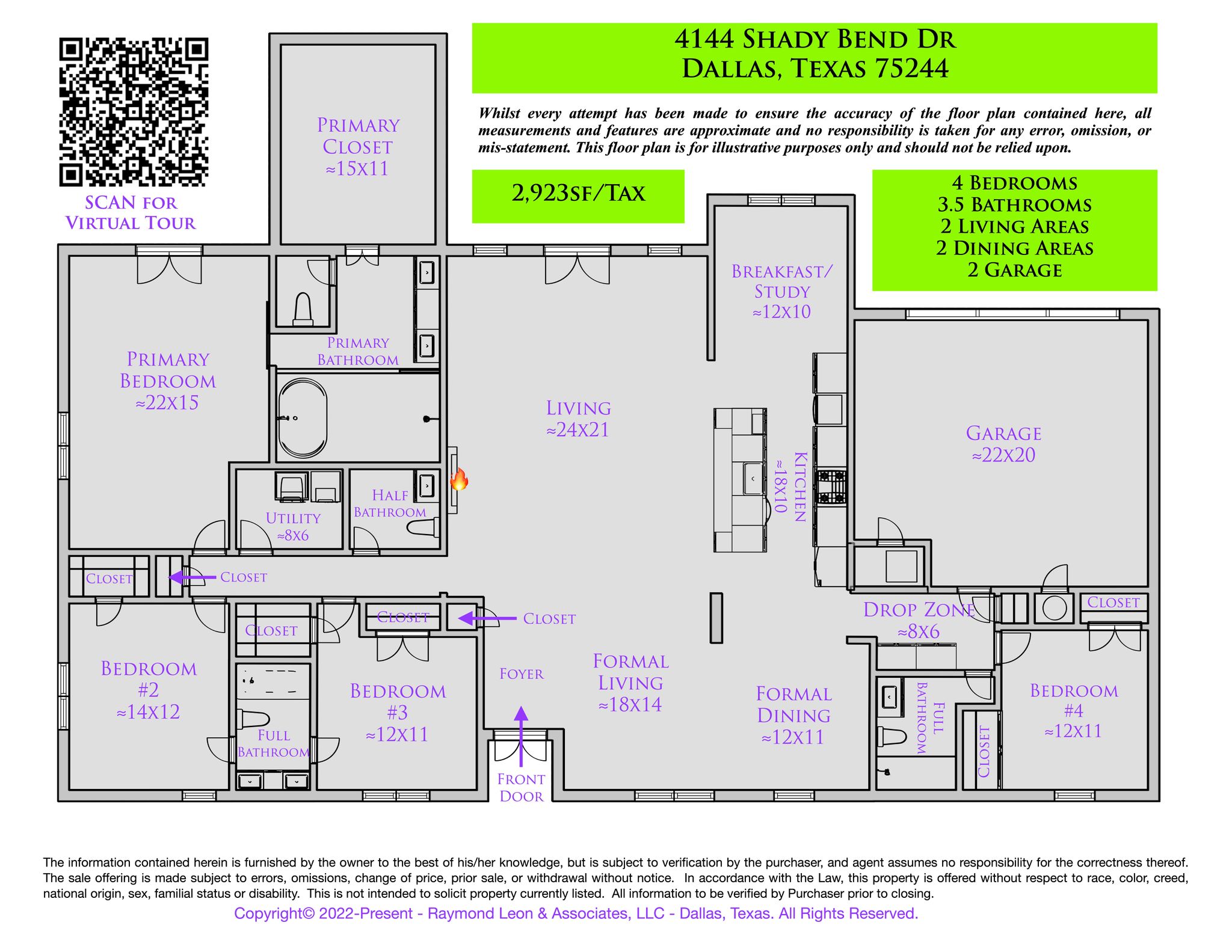 Floor Plan 4144 Shady Bend