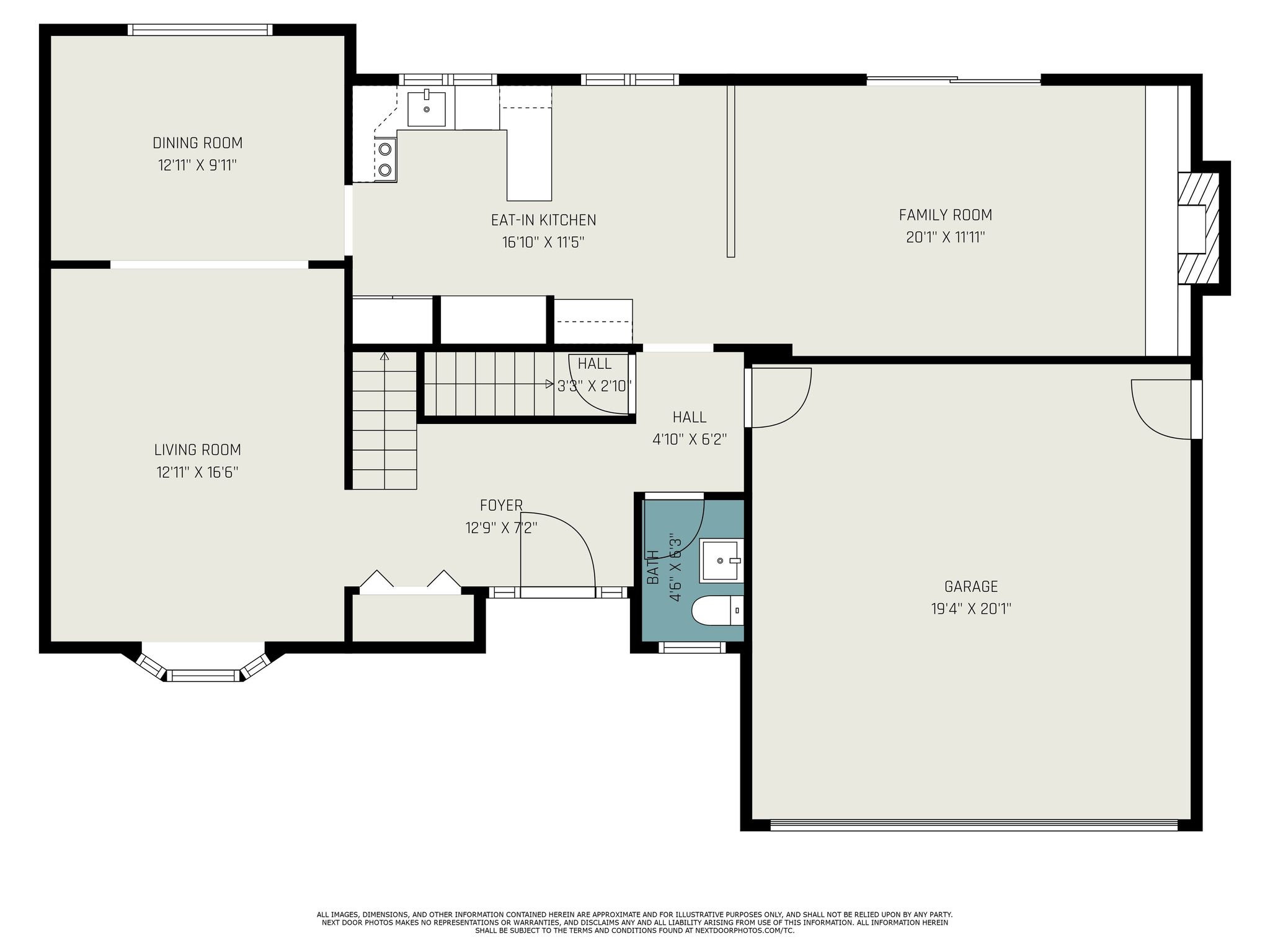 Entry level floor plan