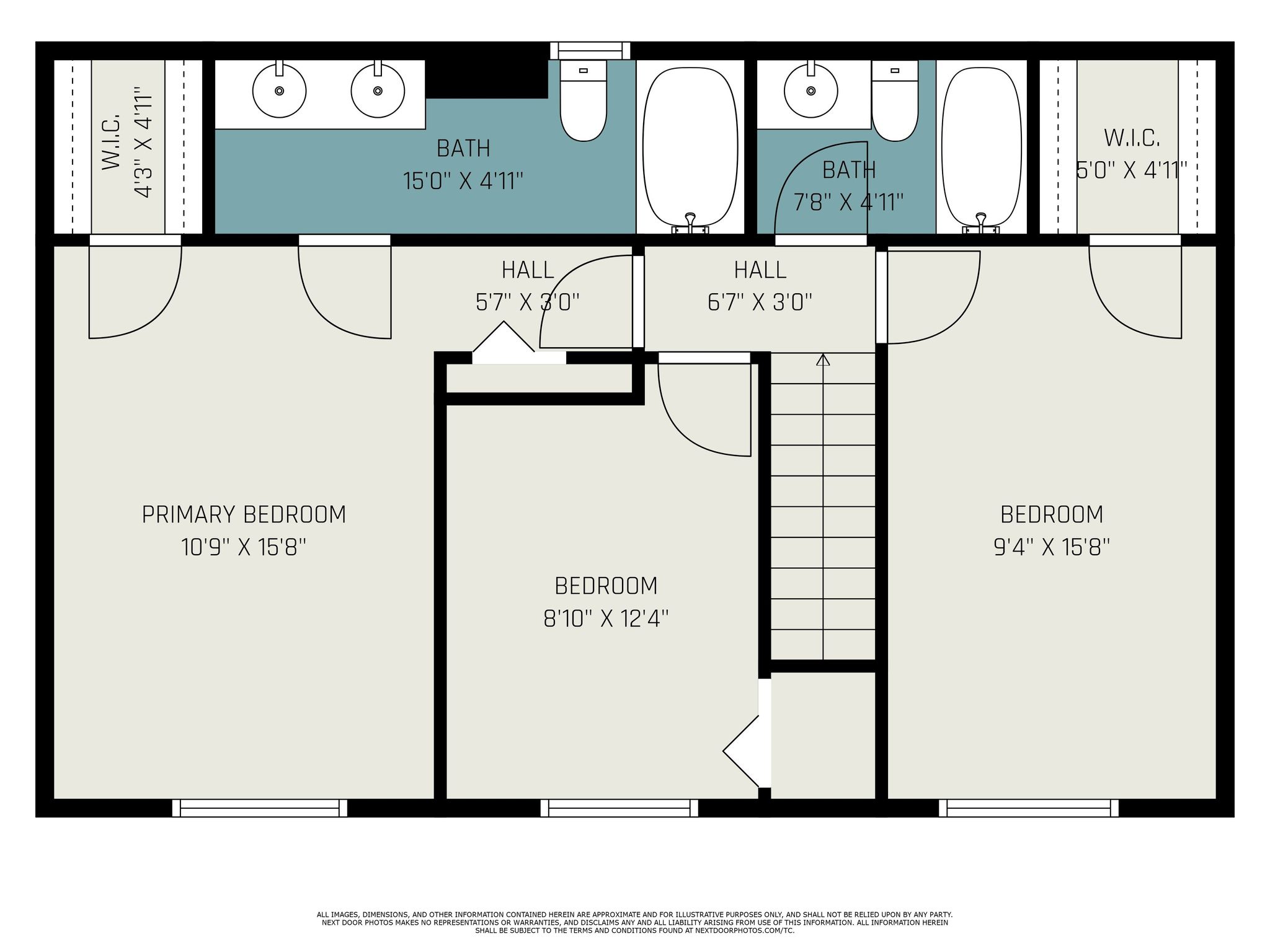 Second level floor plan