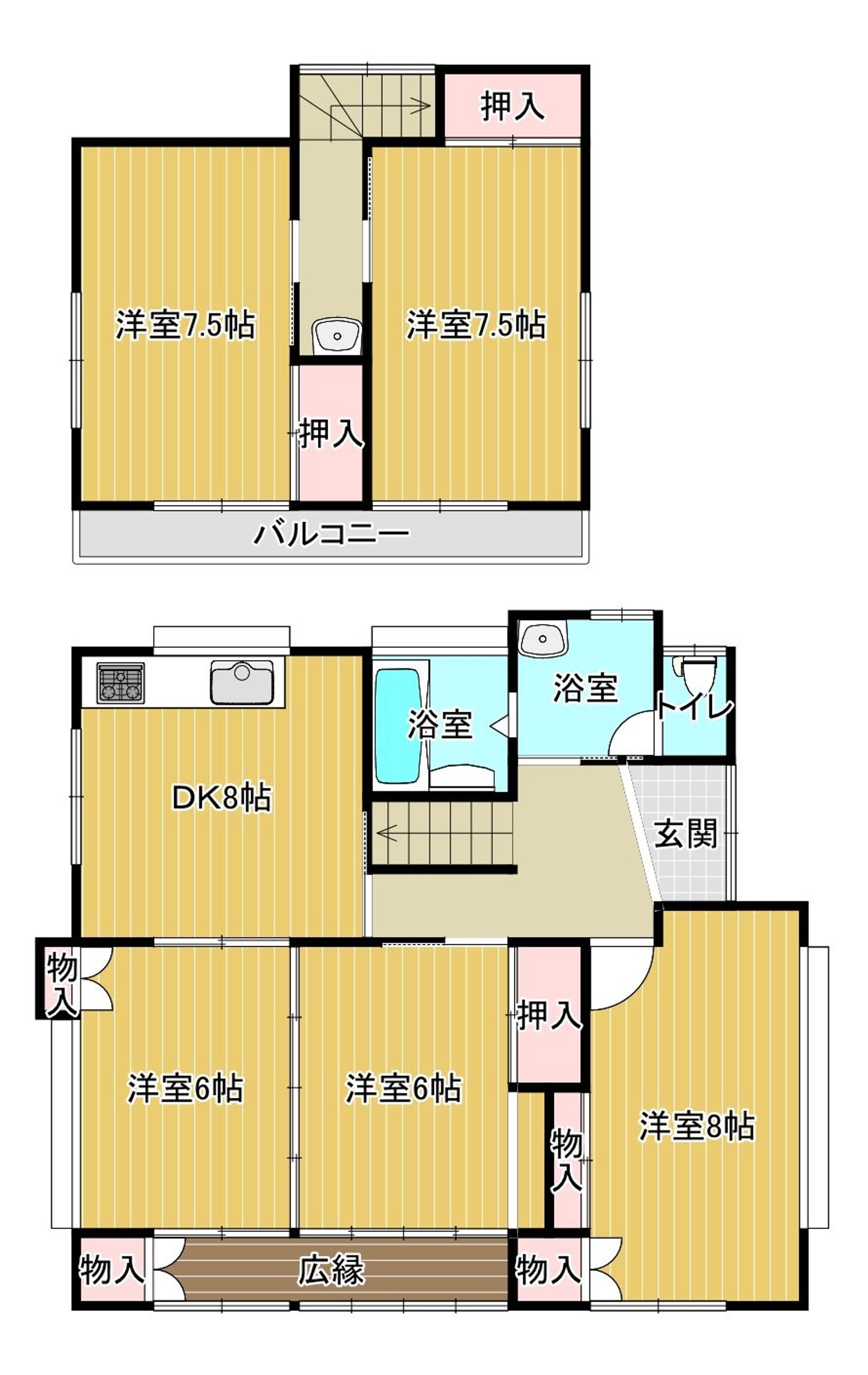 牛久市神谷5丁目間取り図