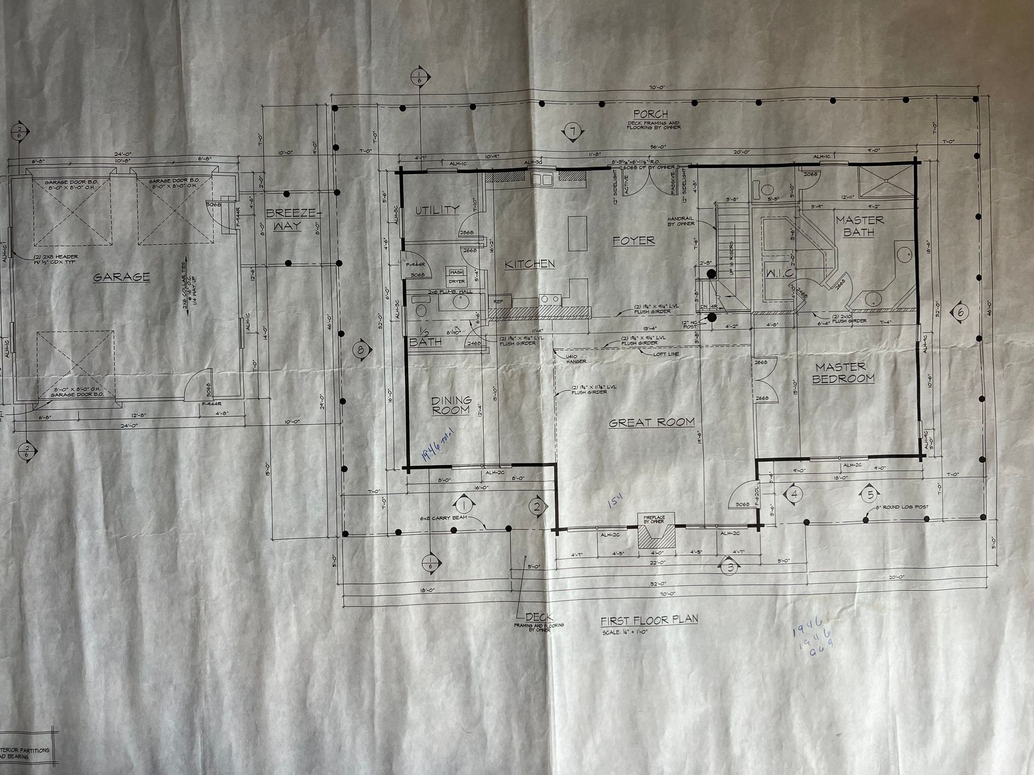 Garage & Main Floor Layout