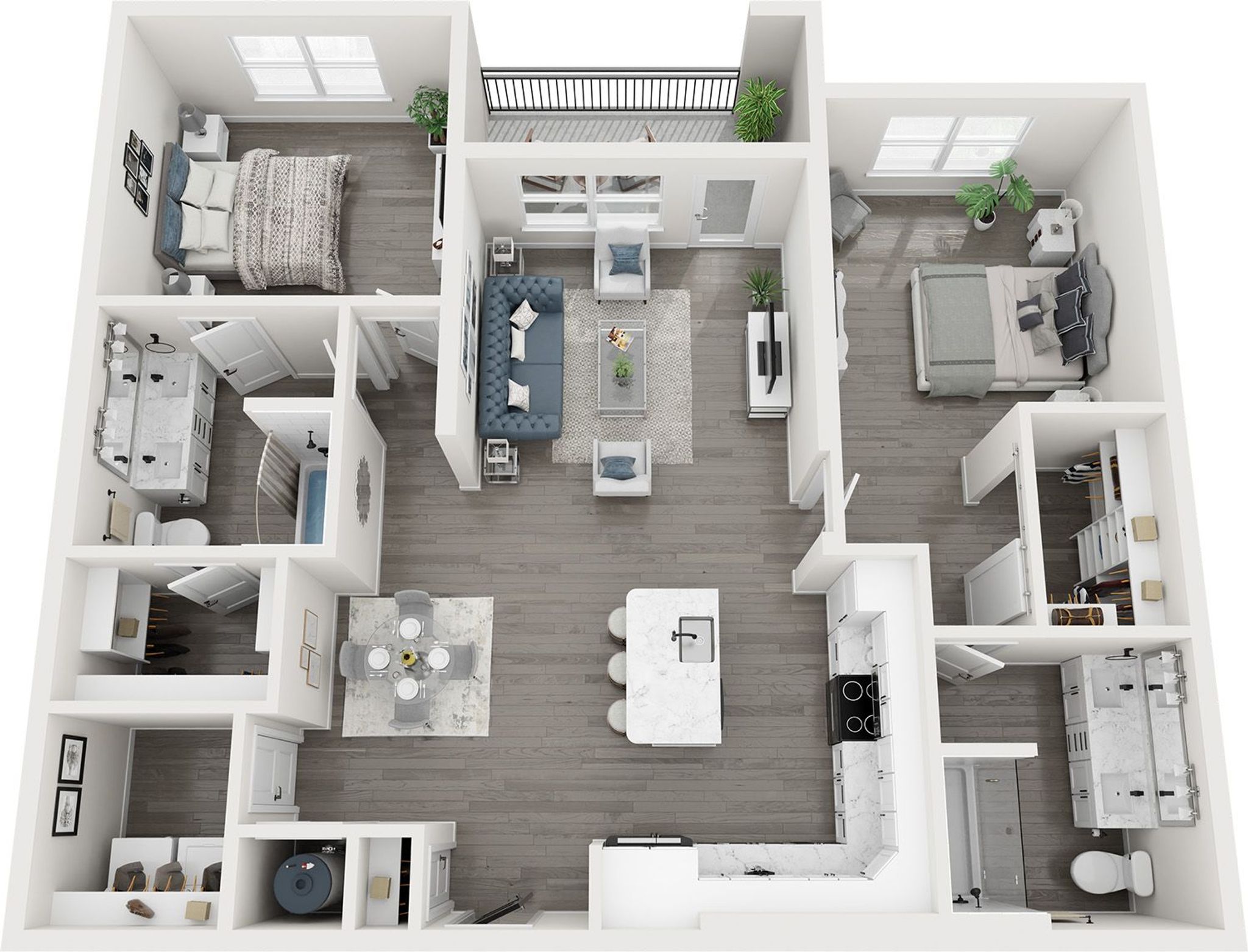 Bayhill (B1) - 2 Bed, 2 Bath