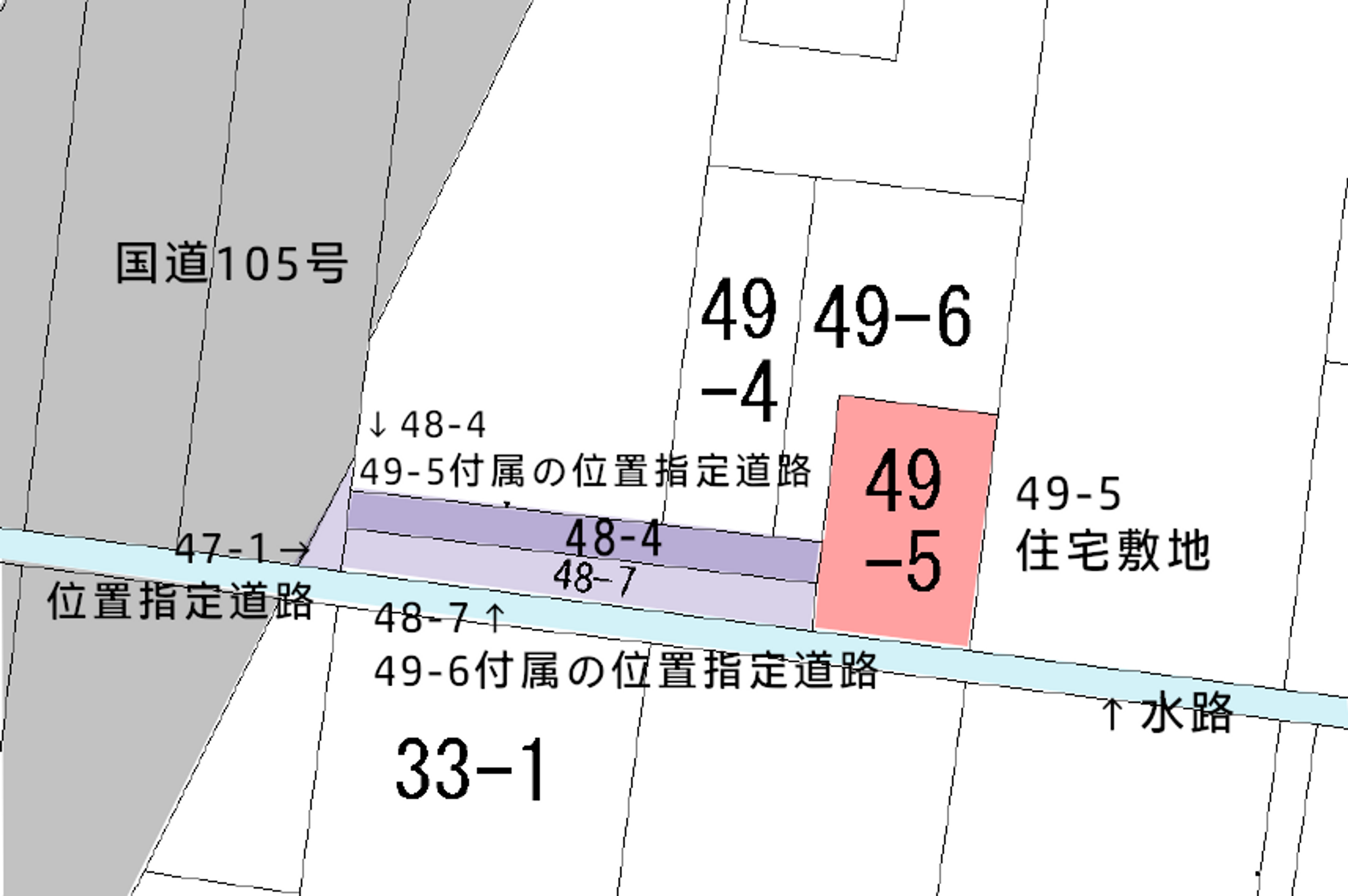 公図（道路説明図）