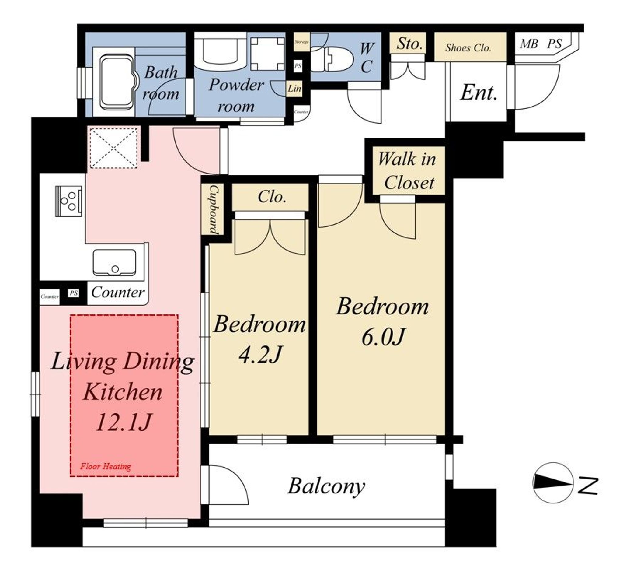 間取り図_グローベル奥浅草寺町通りHANA