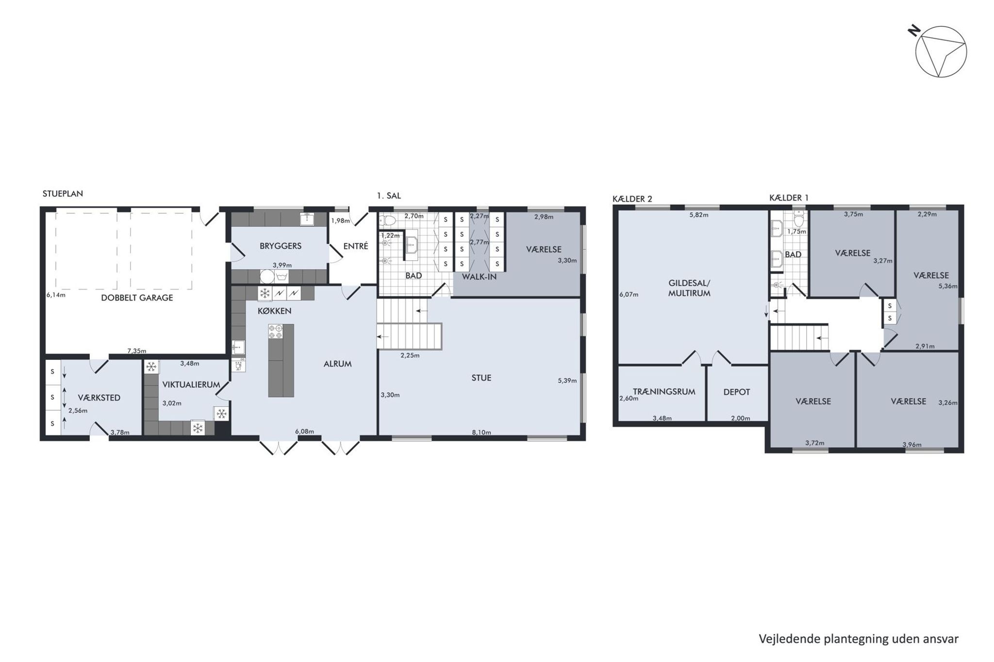 Plantegning alle plan