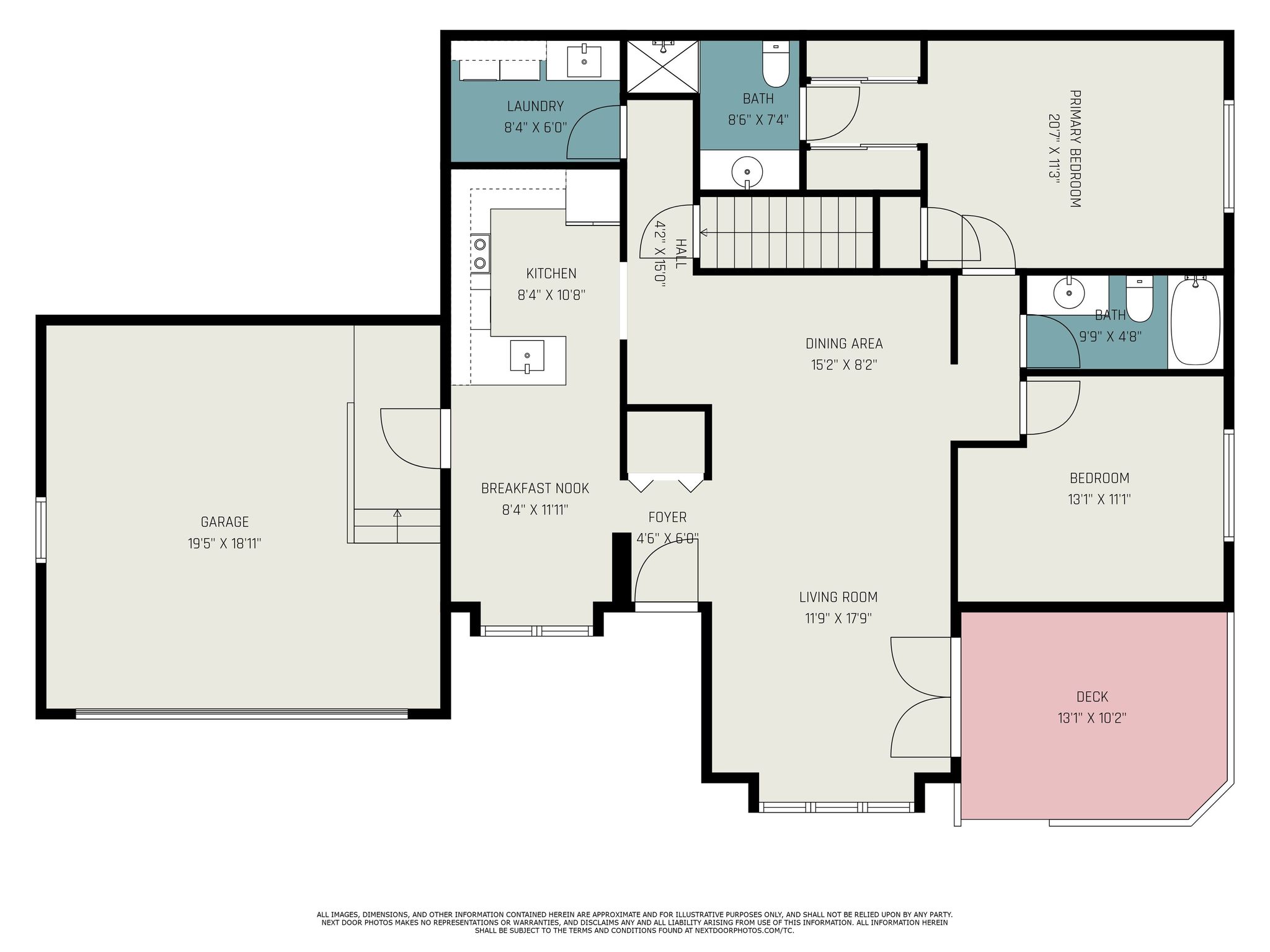 Main level floor plan