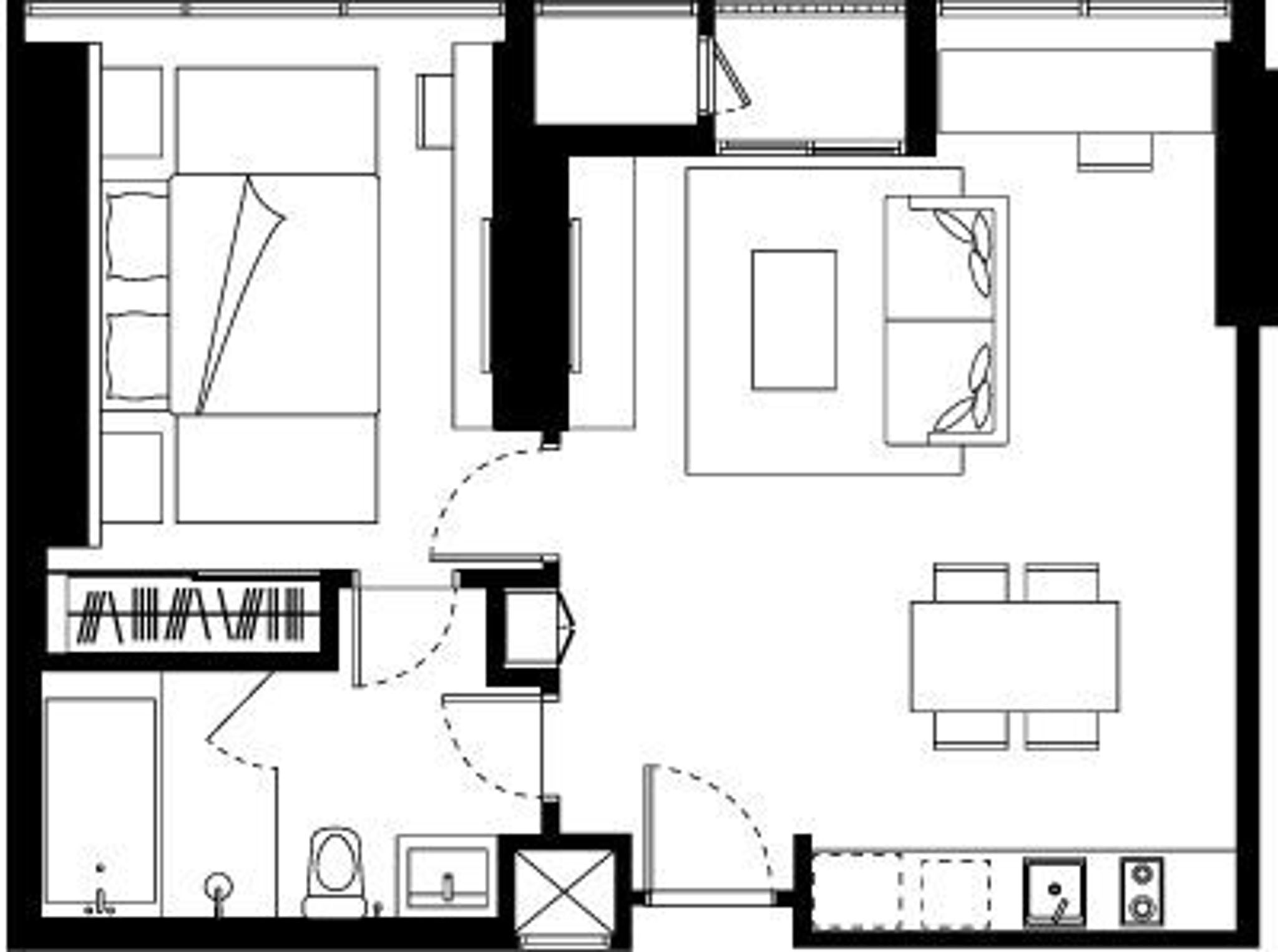 1Bedroom 57sqm