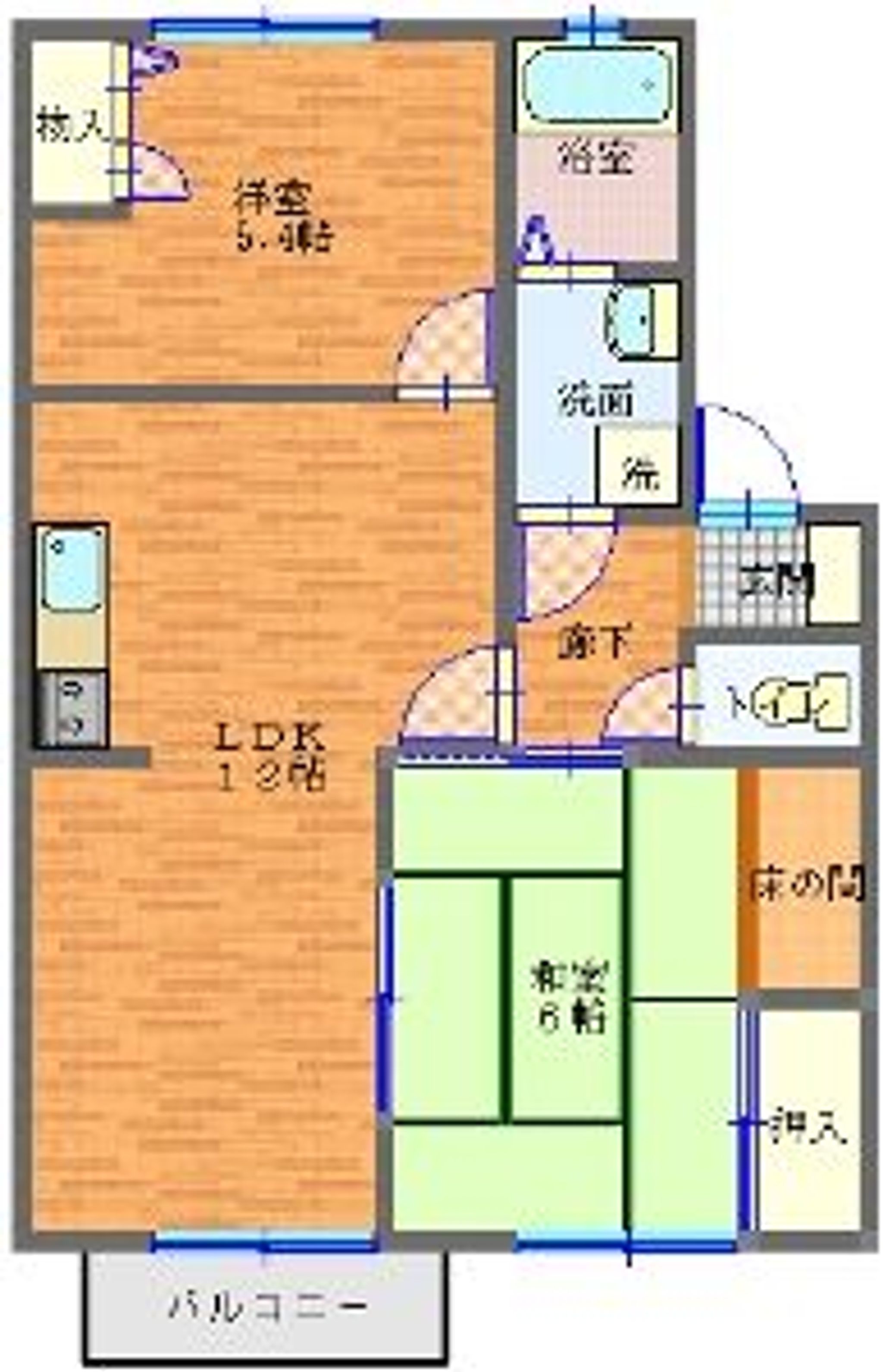 ヒルサイド木戸沢　Ｃ号棟 5号室
