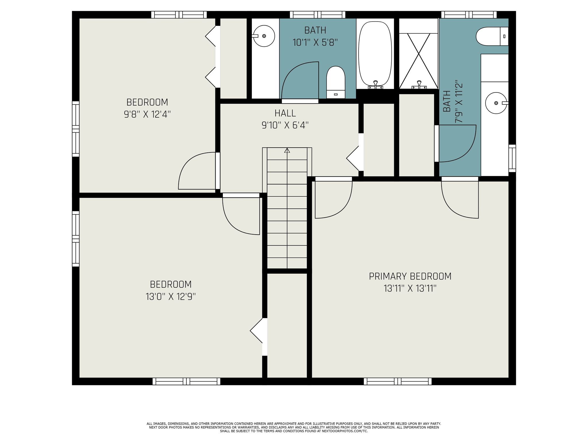 Second level floor plan