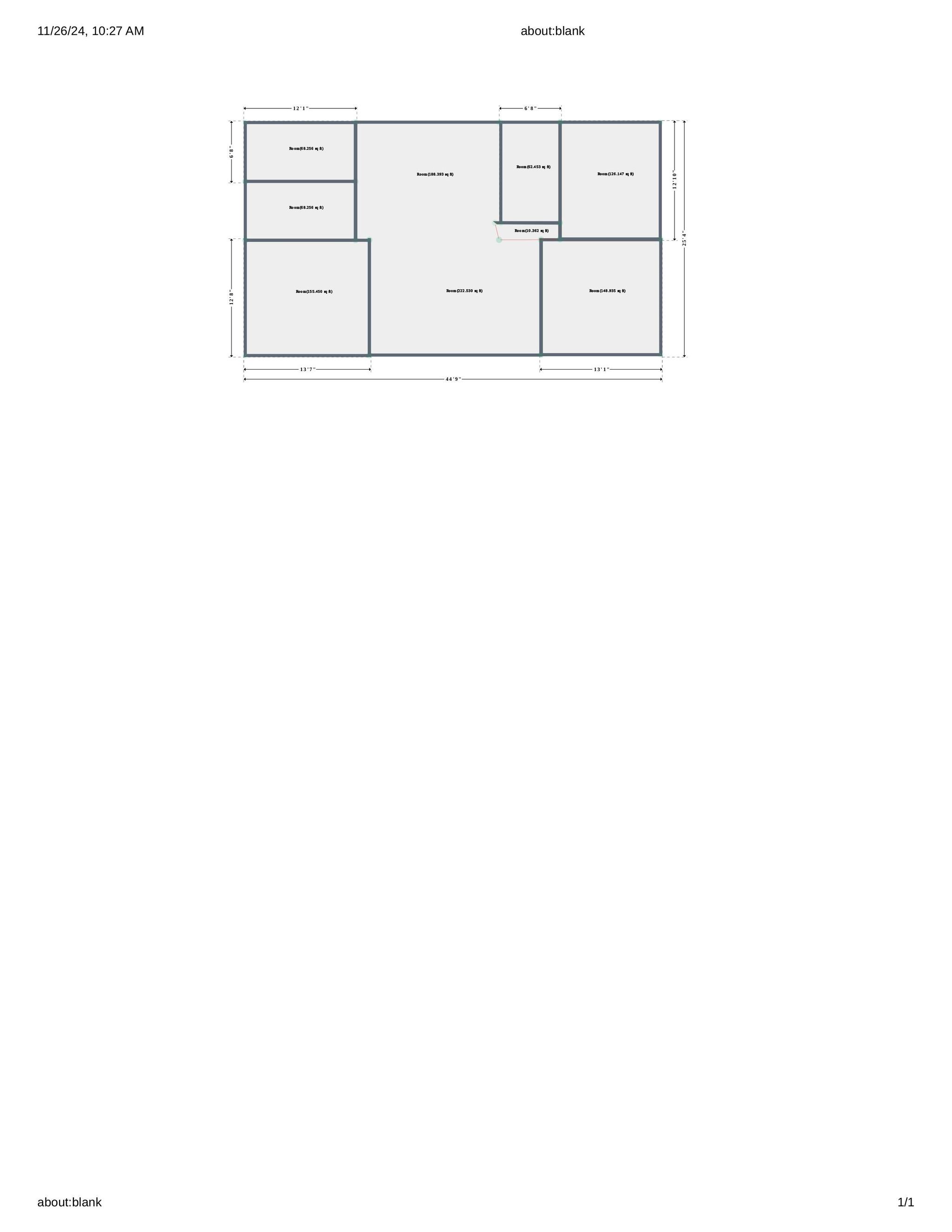 Floor Plan 470 W. Egypt Rd