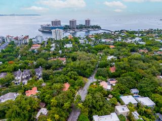 Aerial View of home so close to Grove Isle and Biscayne Bay