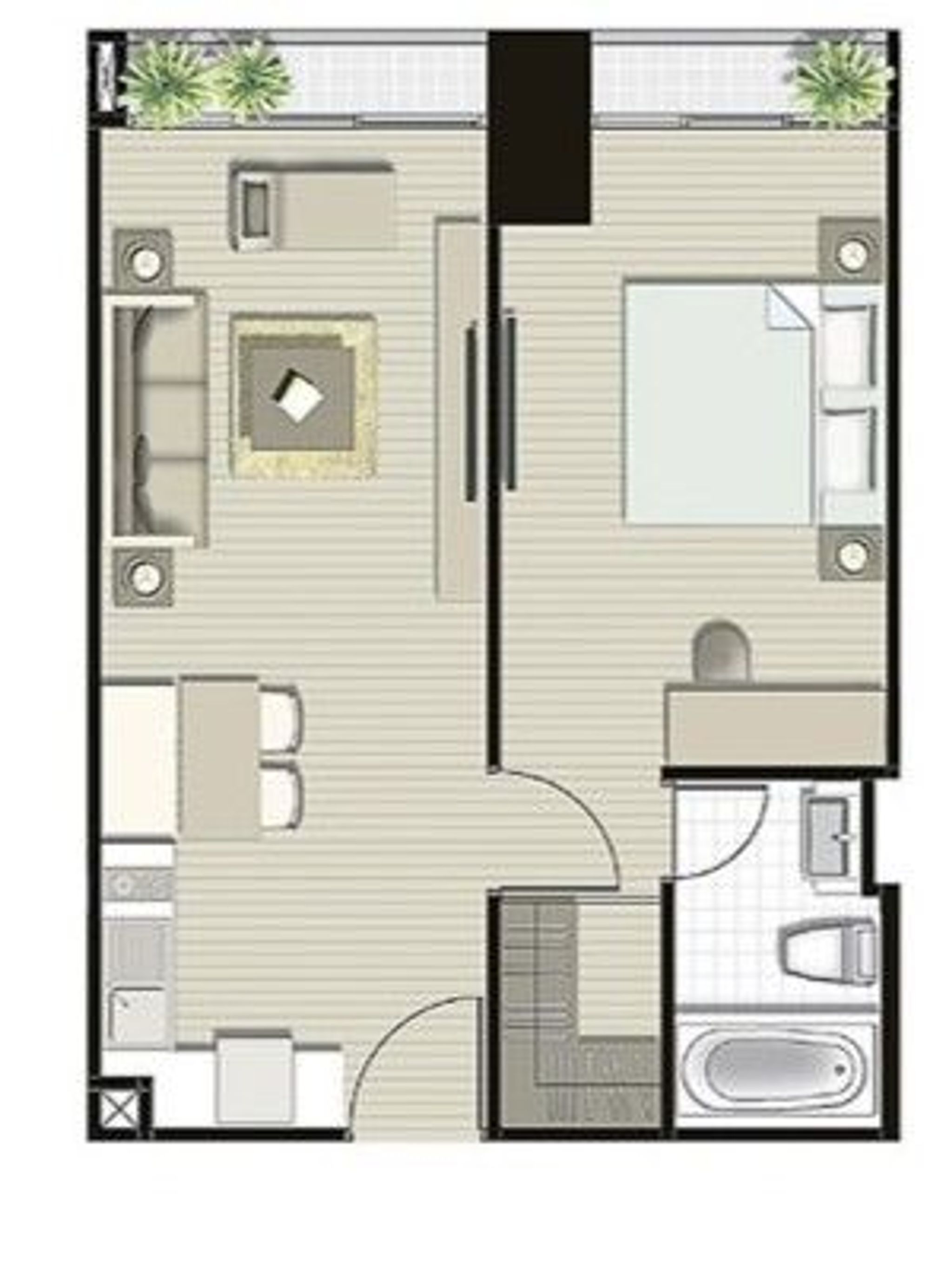 1Bedroom 51sqm