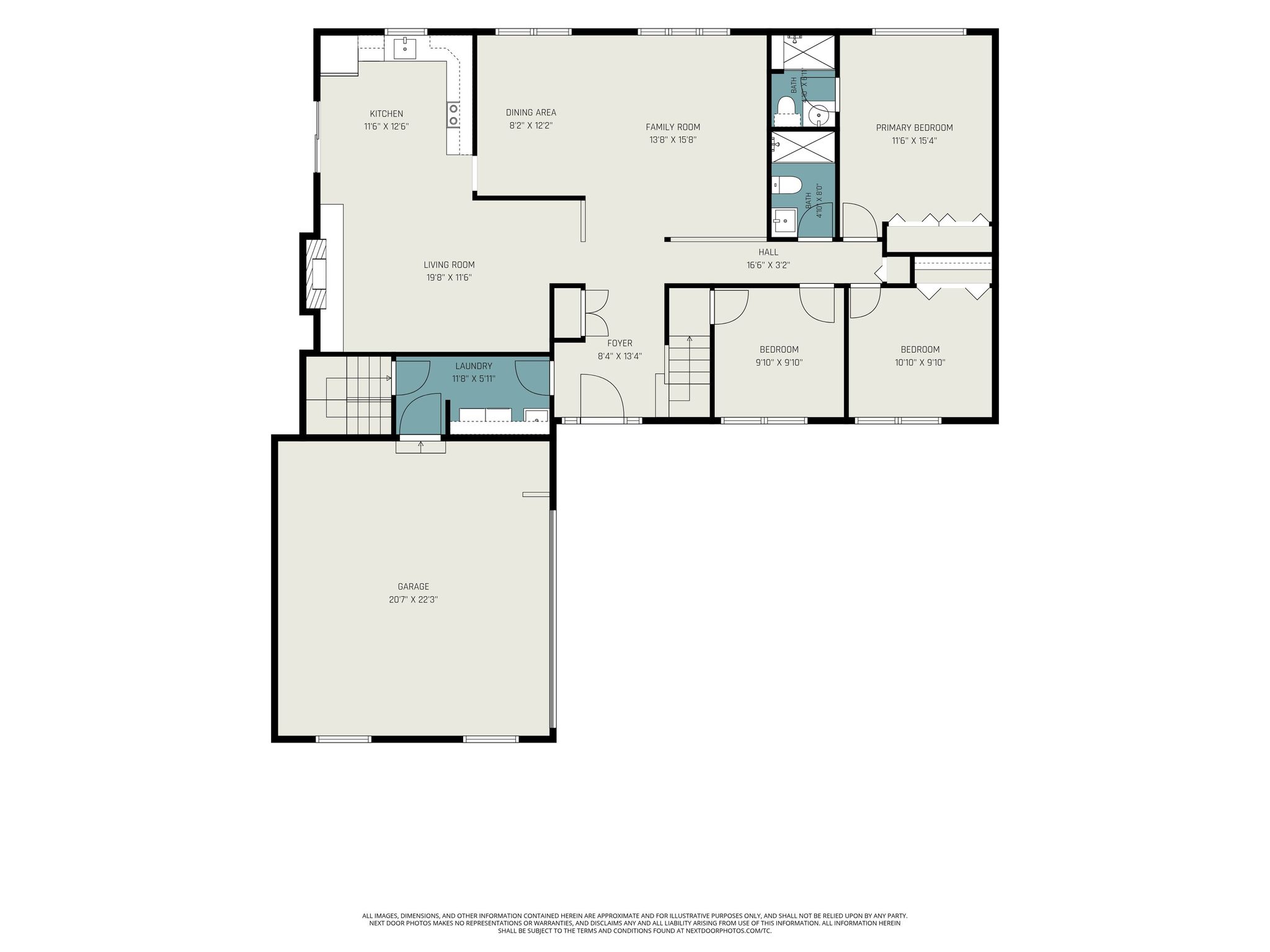 Entry level floor plan