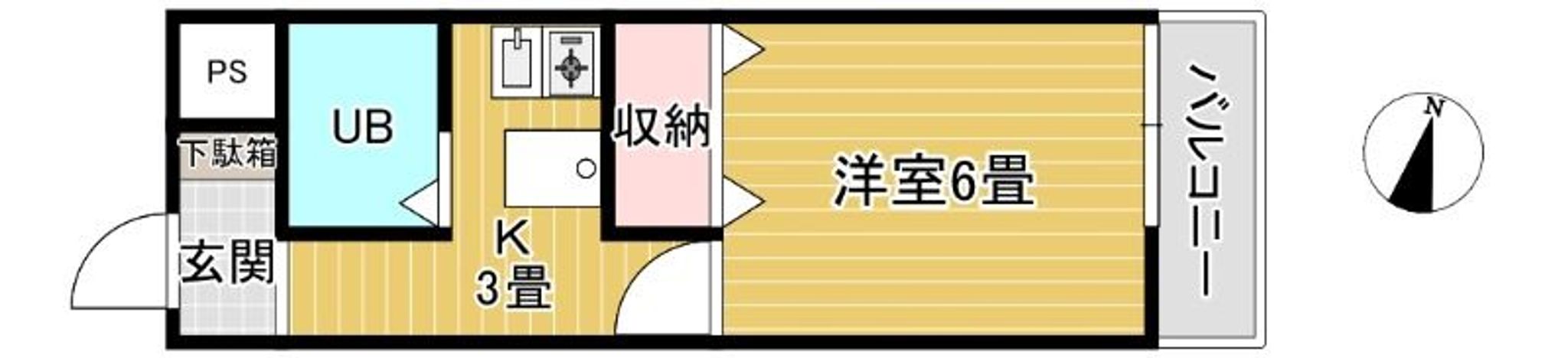 1K間取り１