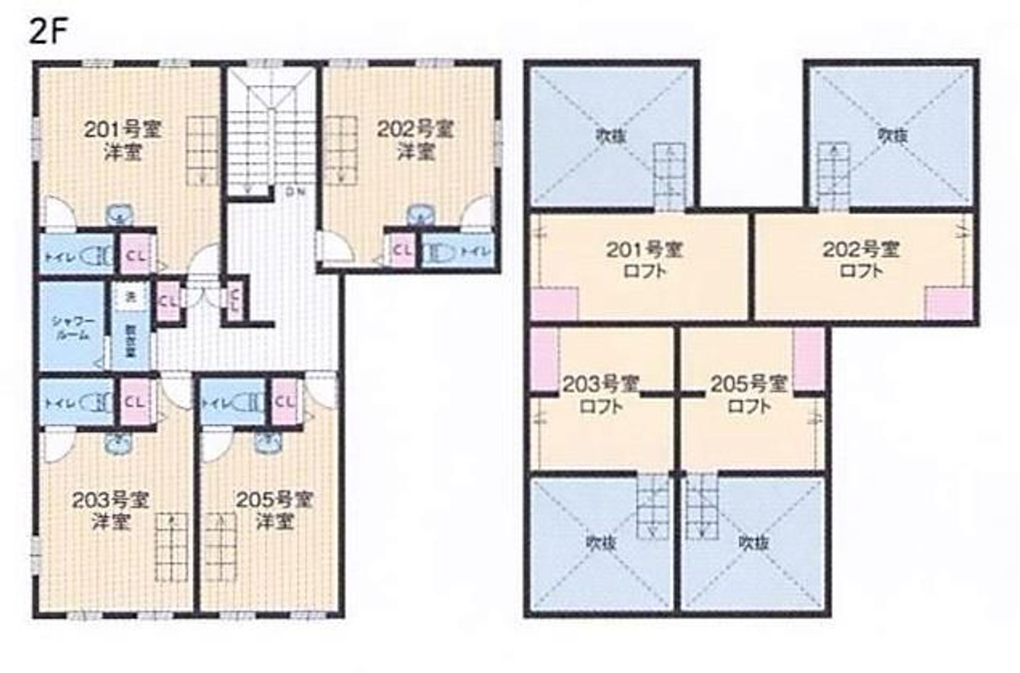 C川名　2階フロア　間取り