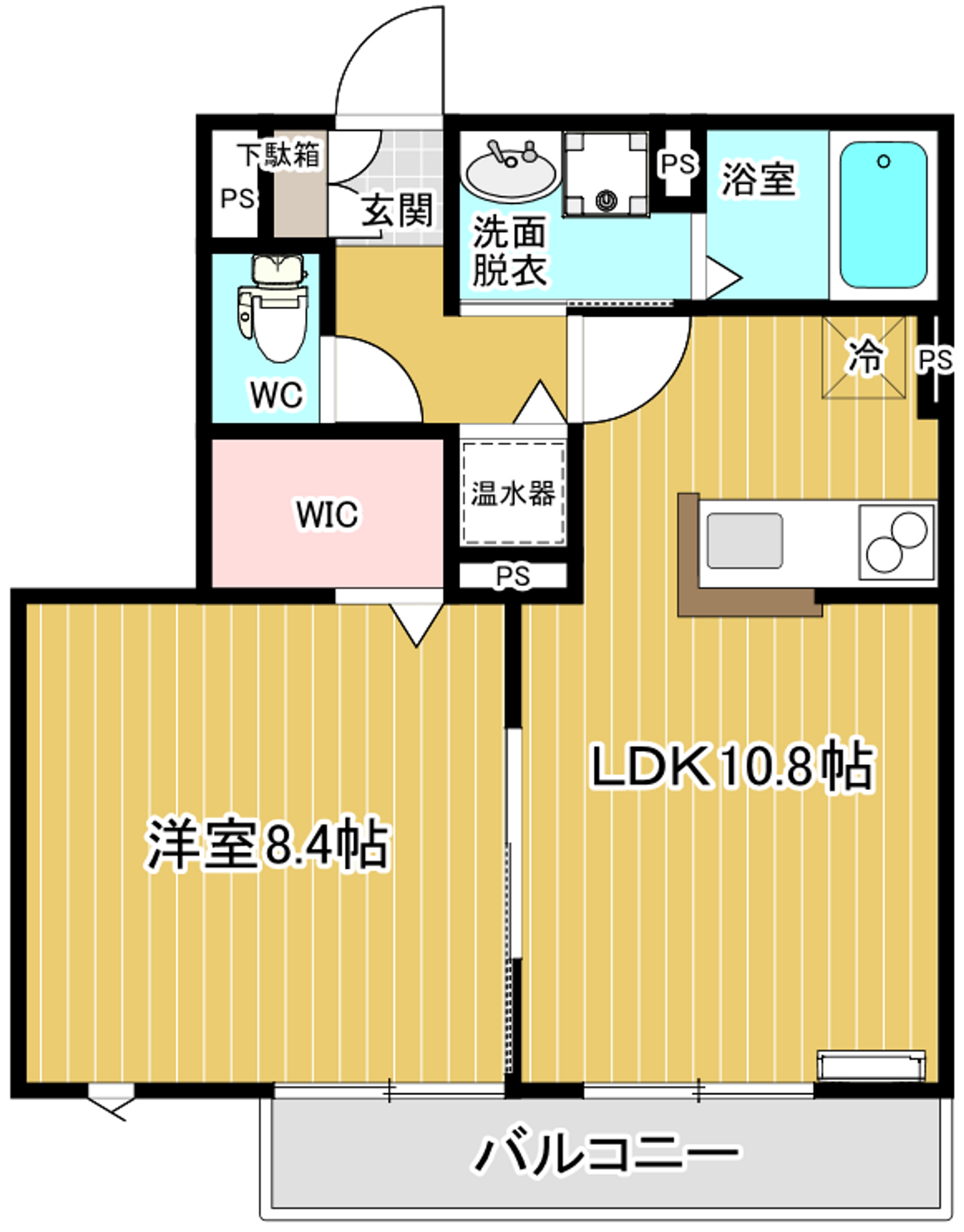 キアレッツァ　46.03㎡　Ｂタイプ
