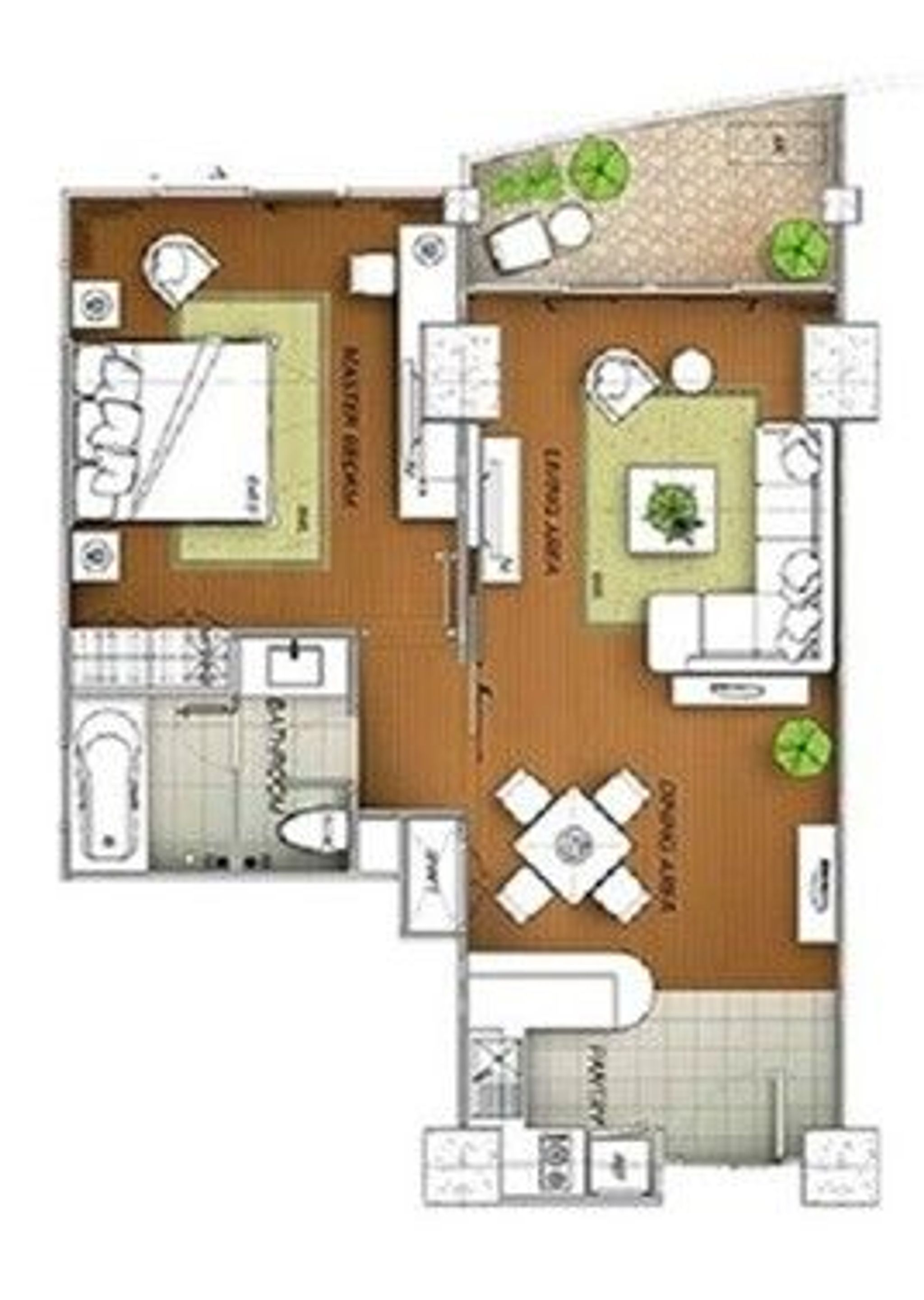 1Bedroom 68sqm