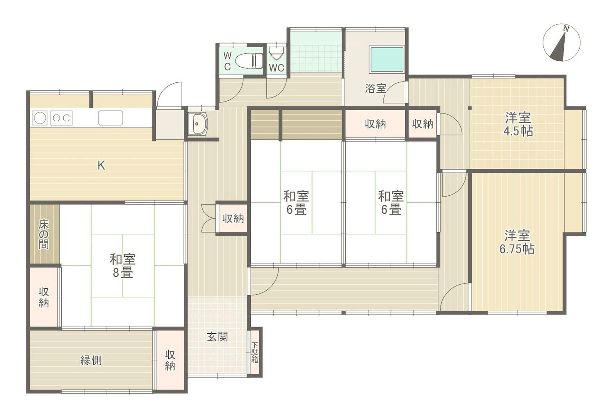 母屋間取り図