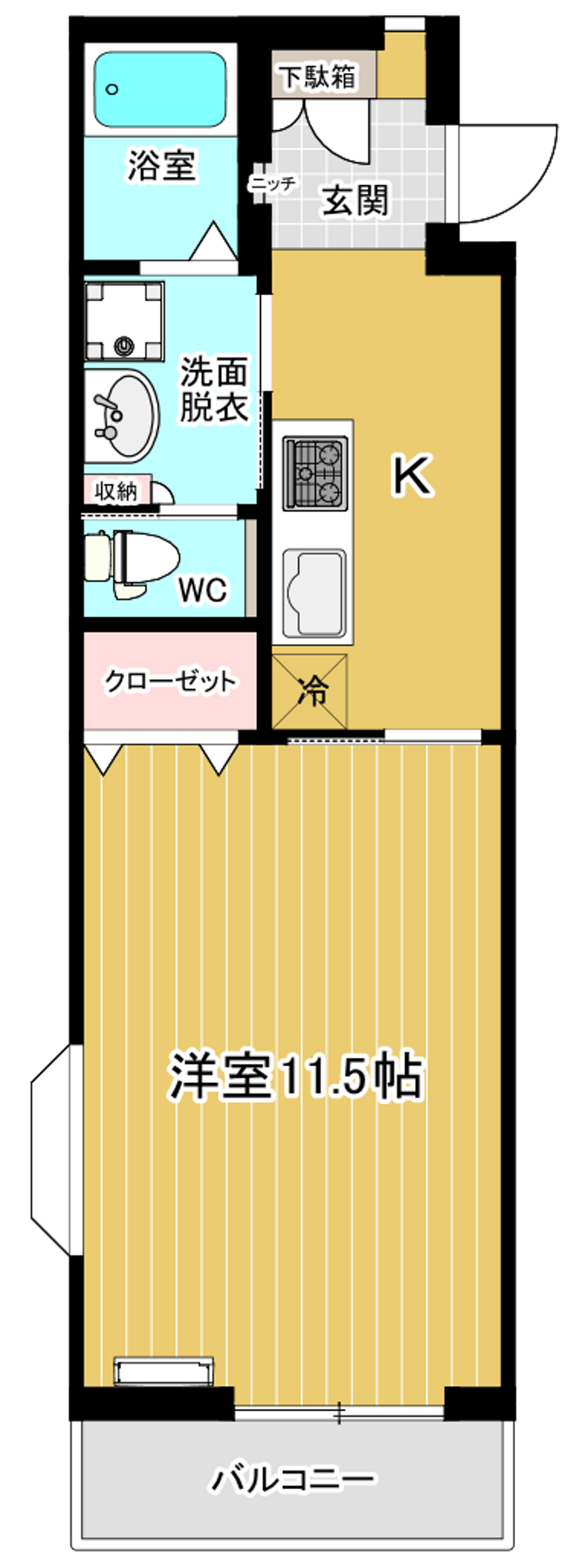 プチ・グランデしら梅　37.56㎡　Ｂタイプ