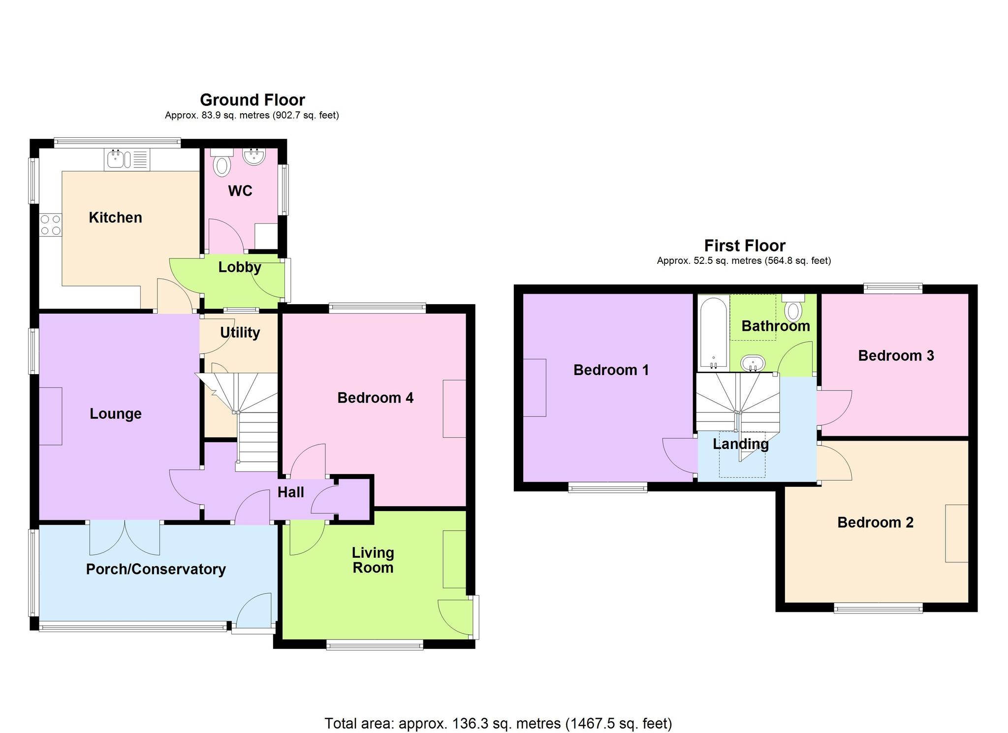 floorplan - The Old Post Office House, Gillock