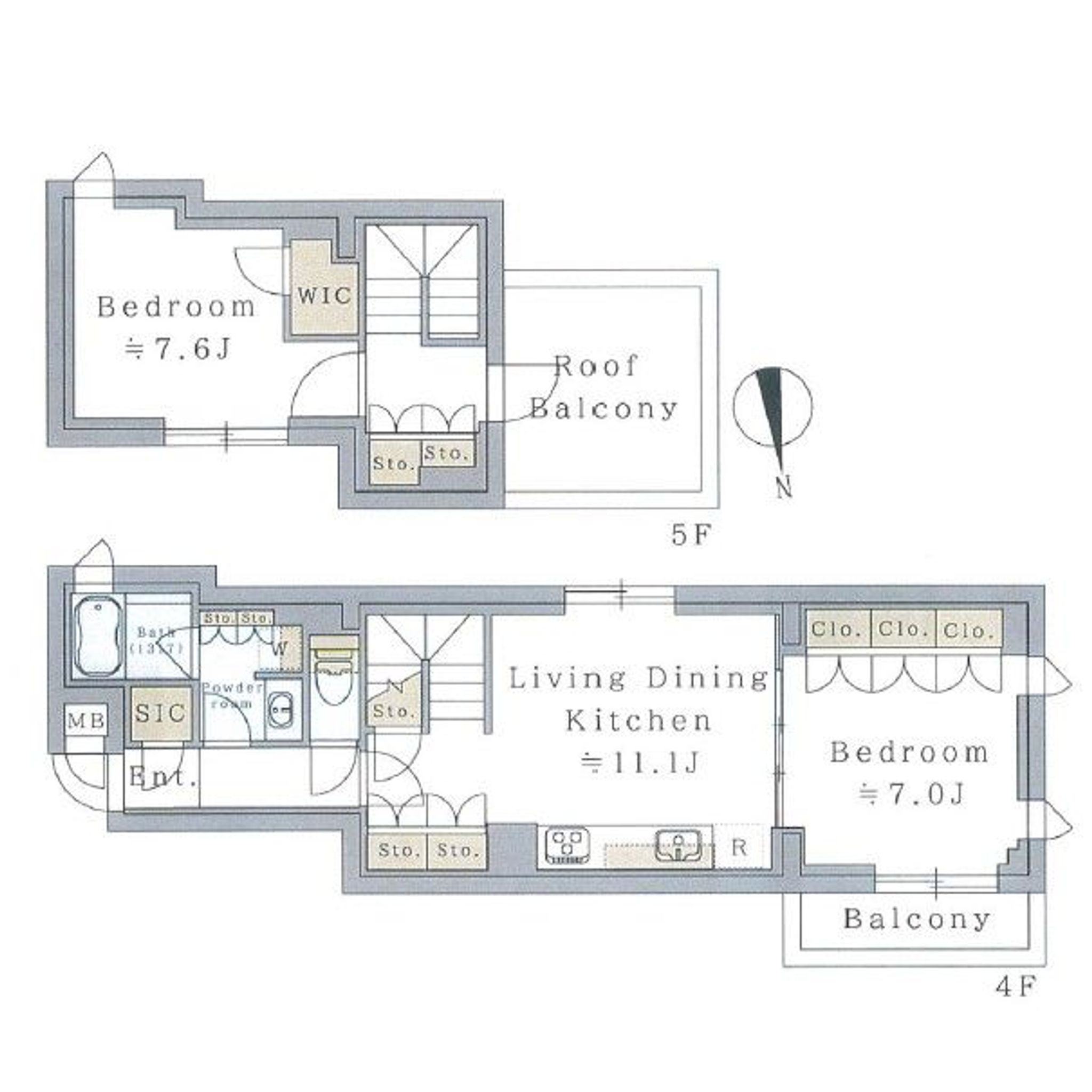 2LDK 72.40㎡ Rタイプ 