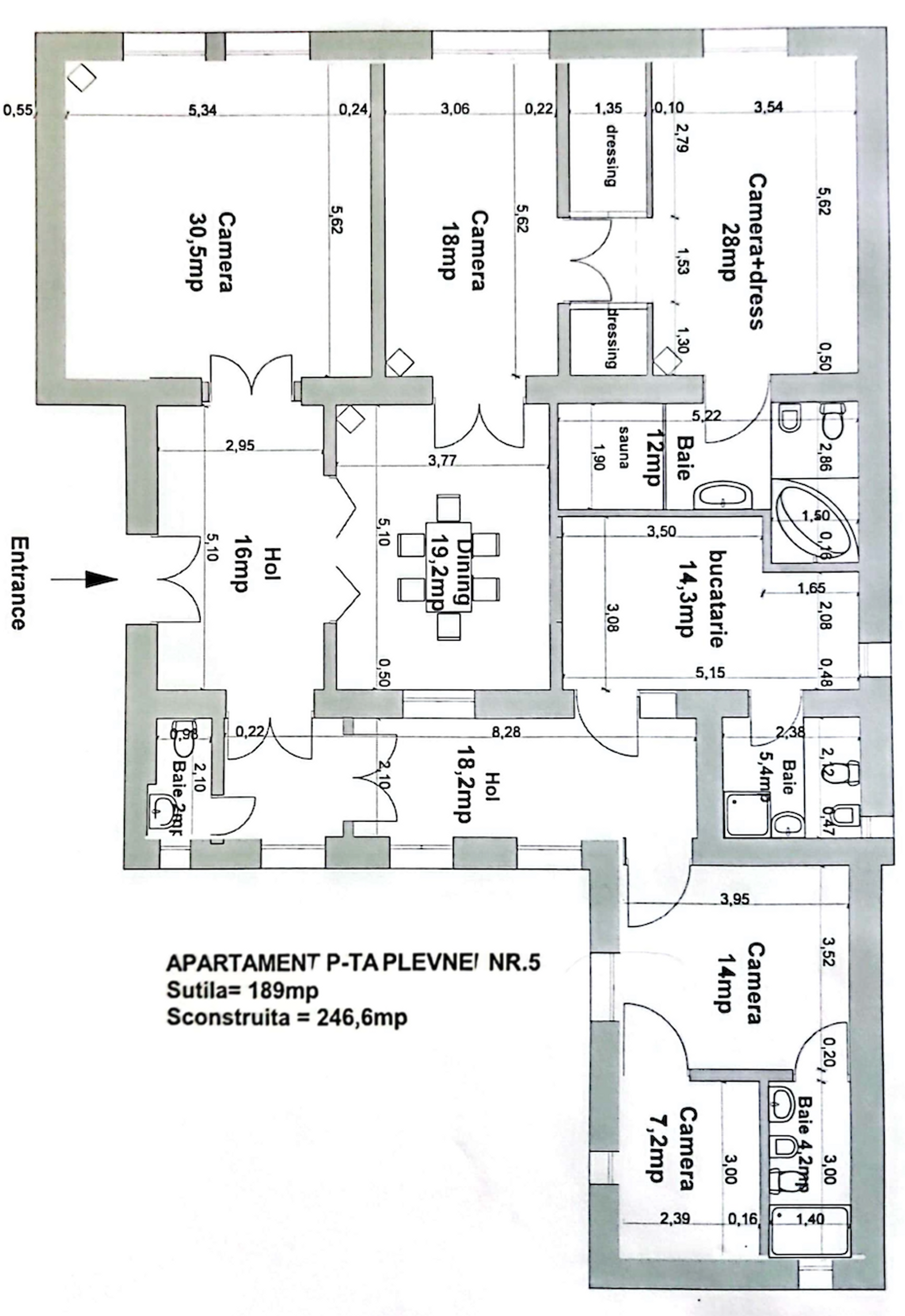 Plan apartament