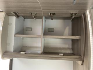 Cupboards Above Seat @ Door