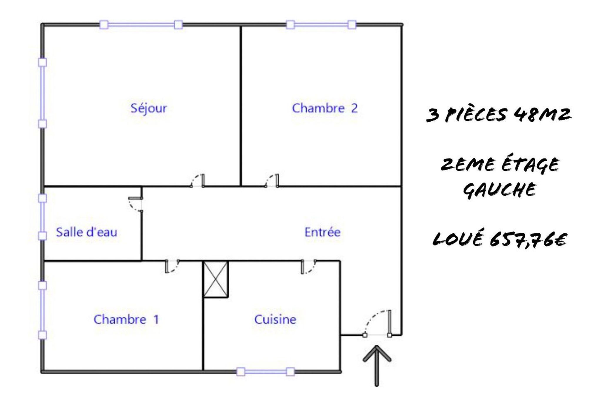 plan 3p 2eme etage gauche