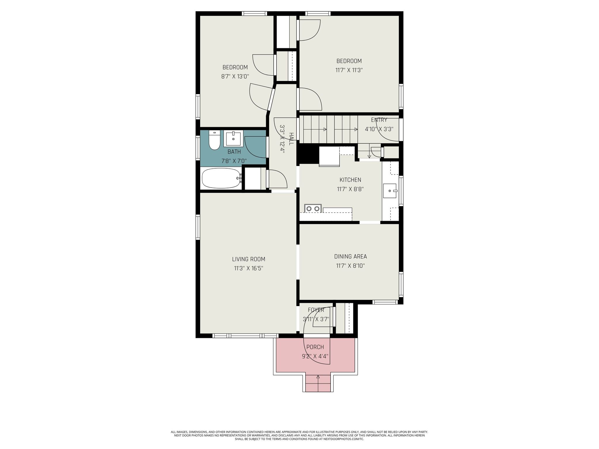 Entry level floor plan