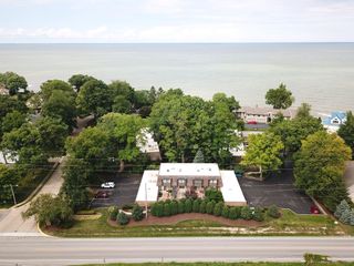 Drone view of building