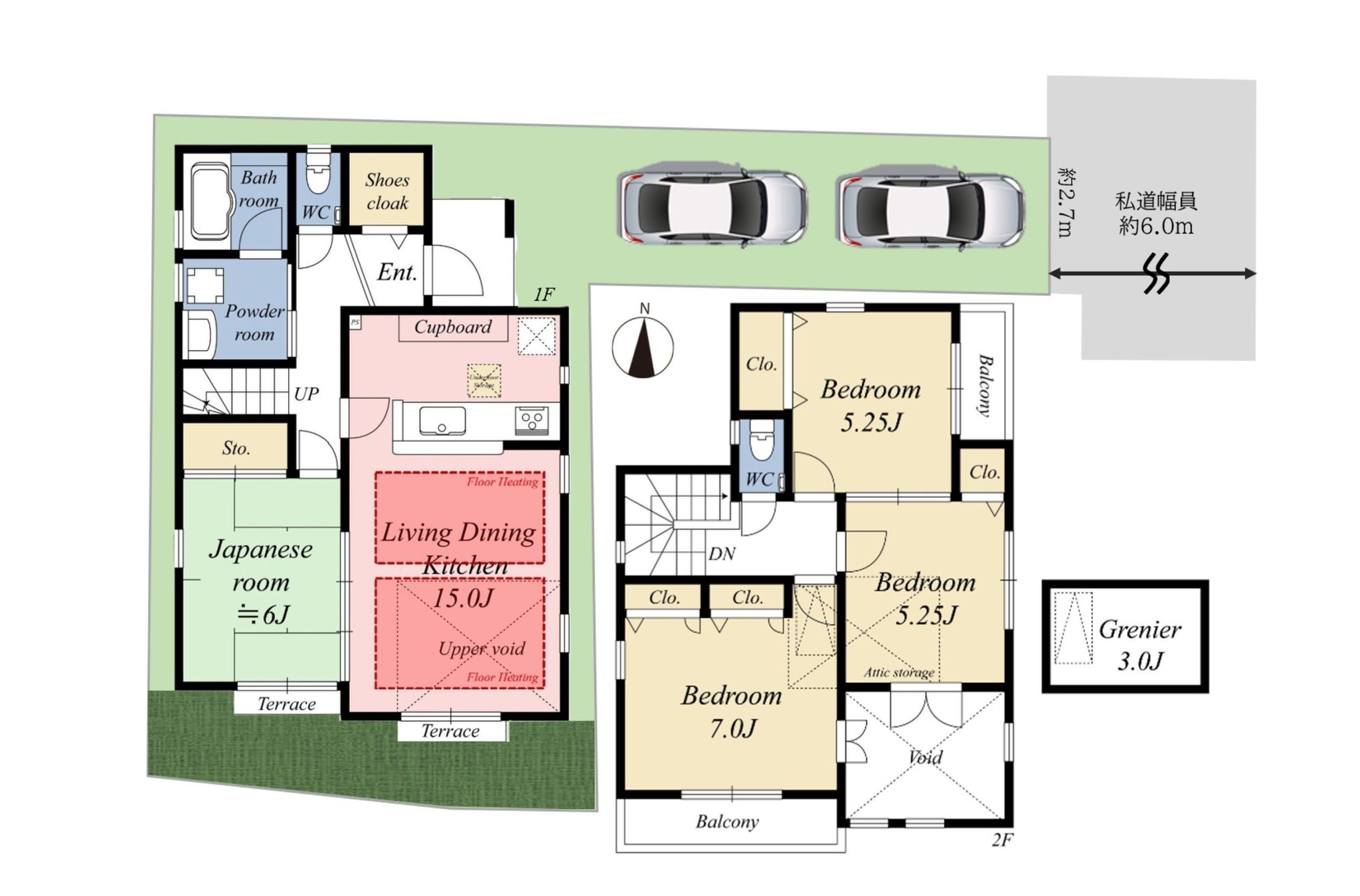 間取り図地形図_練馬区西大泉4丁目戸建
