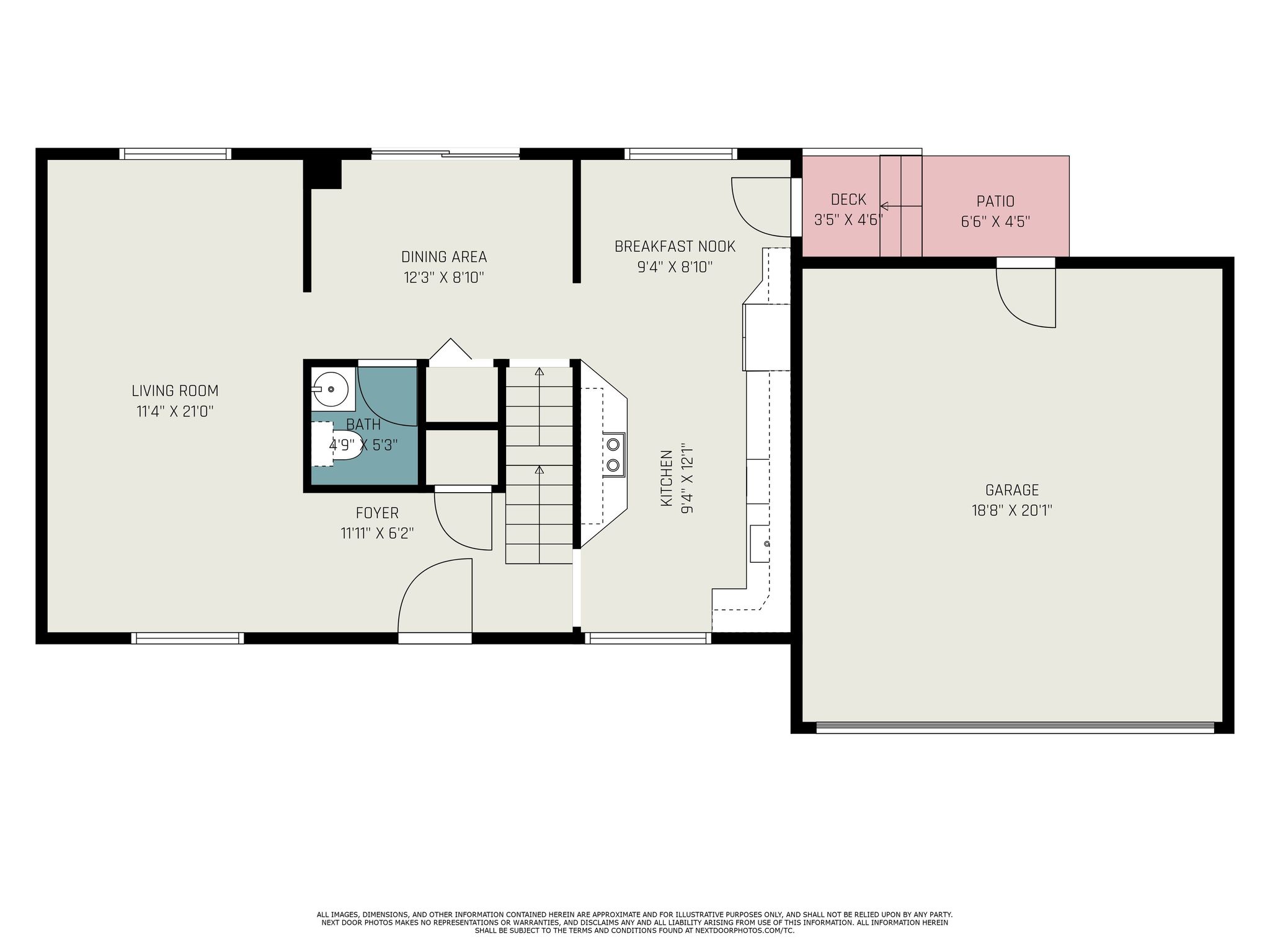 Main level floor plan