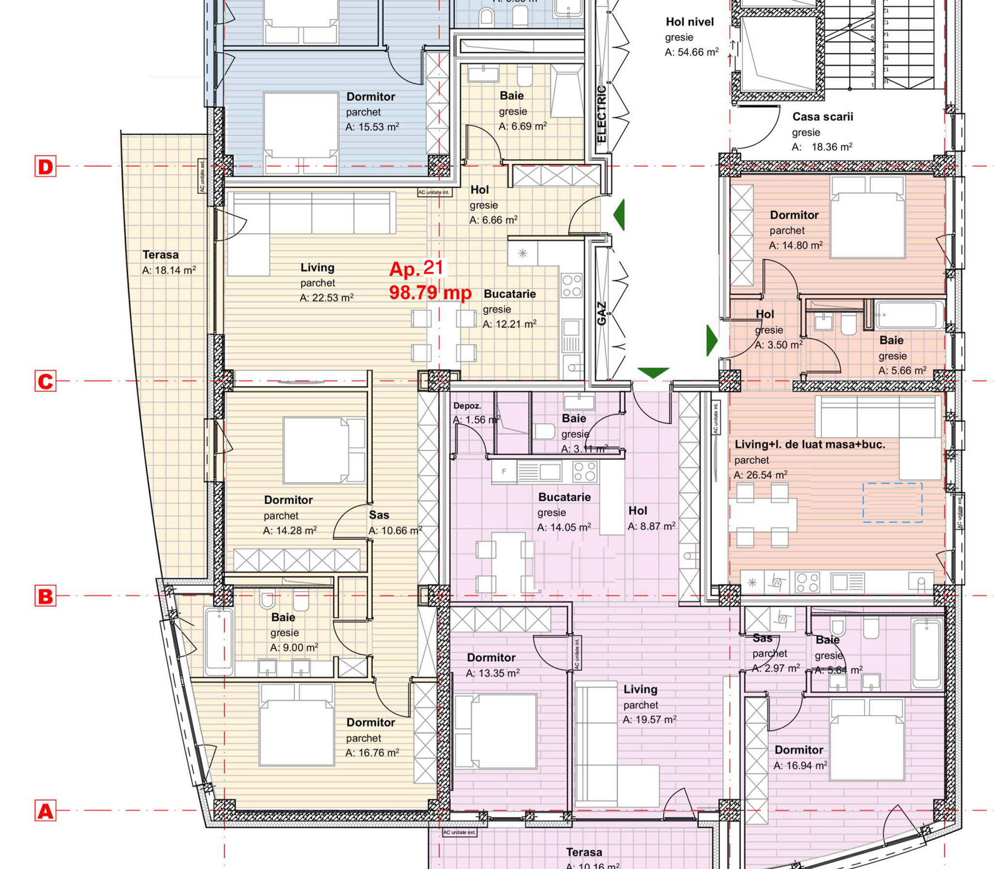 Schita ap 21 Monarch etajul 4