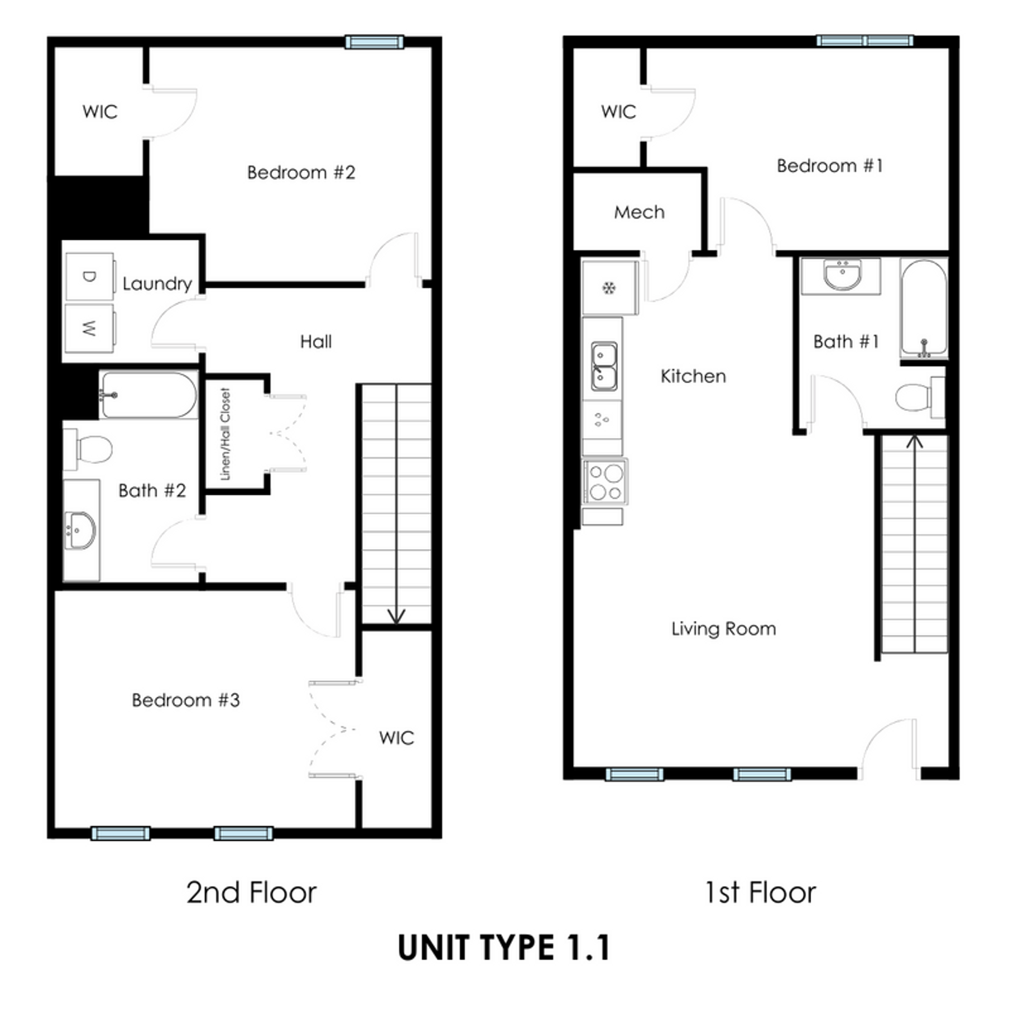 3 Bedroom, 2 Bathroom