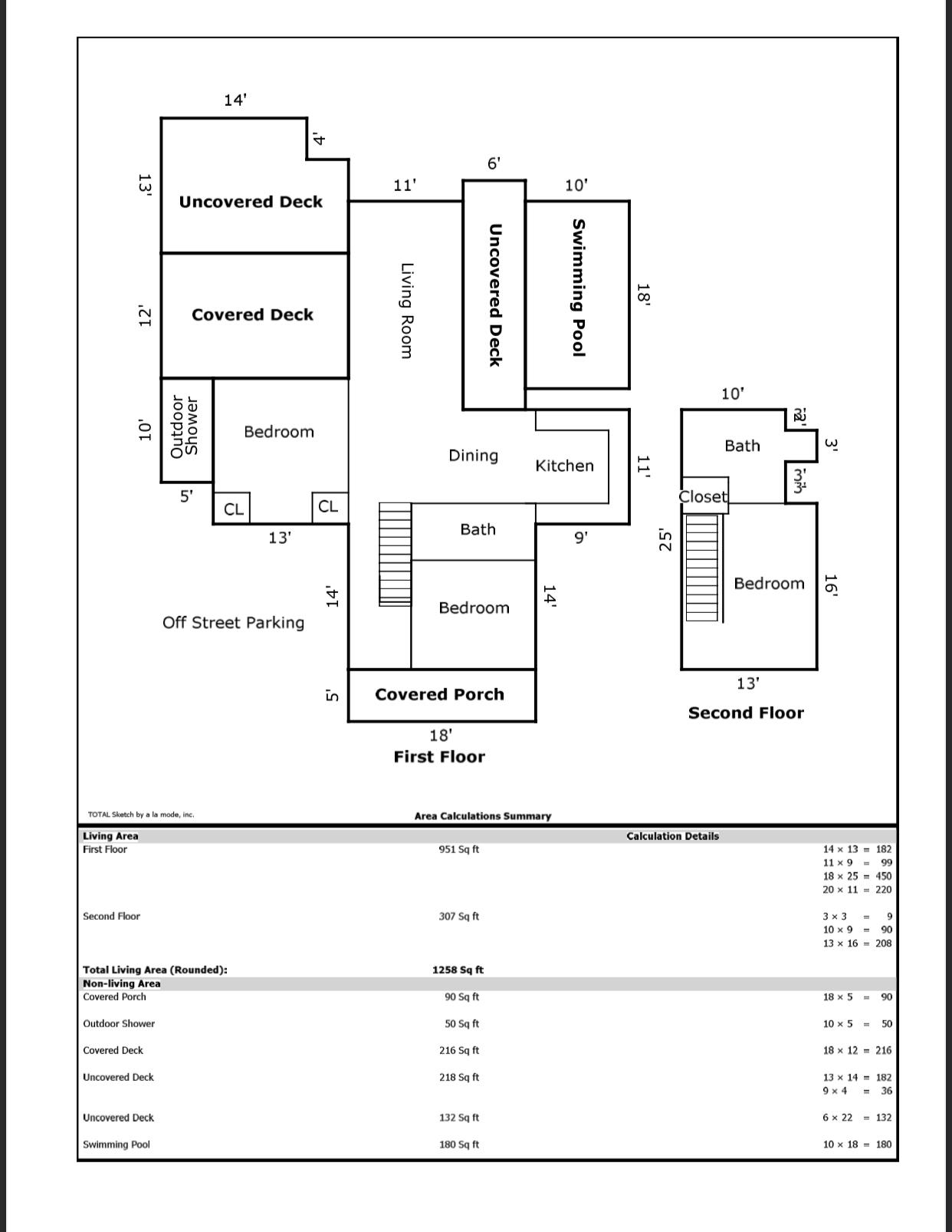 915 Angel Street: Floor Plan