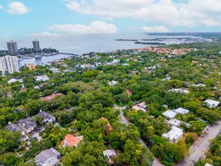 Aerial View of home towards Dinner Key Marina, various Yacht Clubs and Restaurants galore