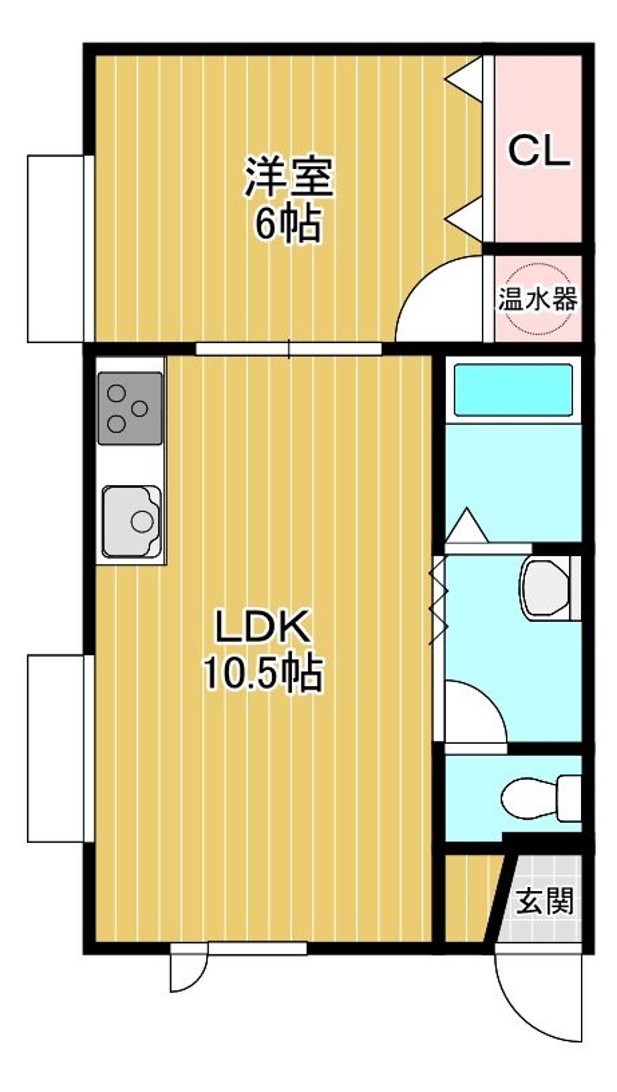 101,201号室　間取り図