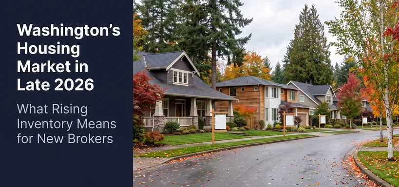 Washington's Housing Market in Late 2026: What Rising Inventory Means for New Brokers
