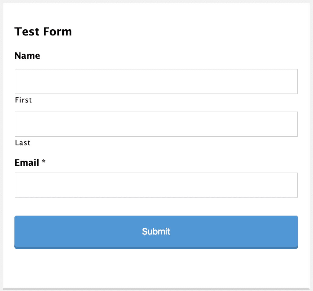 Using Gravity Forms