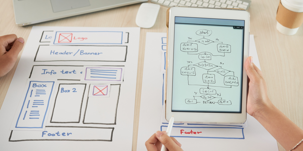 Custom WordPress site design in progress