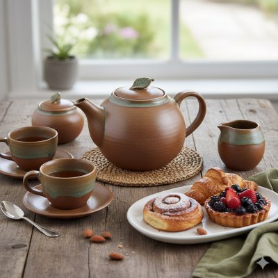 What will prevent pottery teapots from cracking with hot water?
