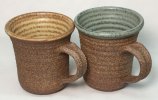 Mugs made of sculpture clay