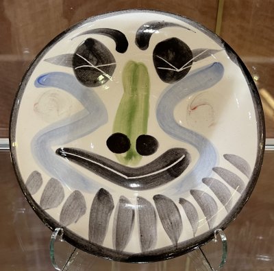 Picasso low fire plate clear glaze