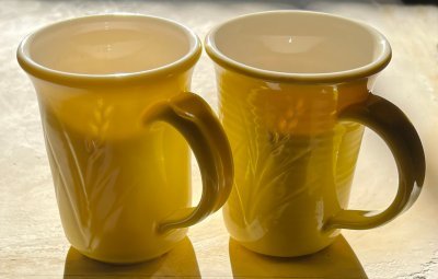 Two translucent mugs