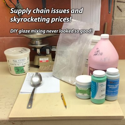 Bottled glazes, weighing out your own