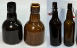 Beer bottle glass vs stoneware glaze