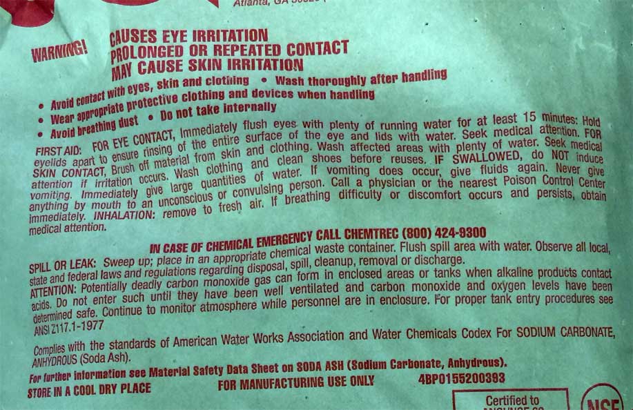 Sodium Carbonate Toxicology (hazard)