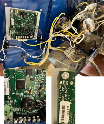 A Bartlett Genesis kiln controller circuit board