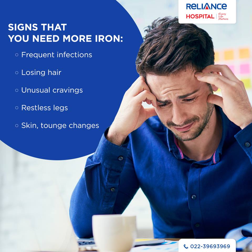 Signs that you need more iron